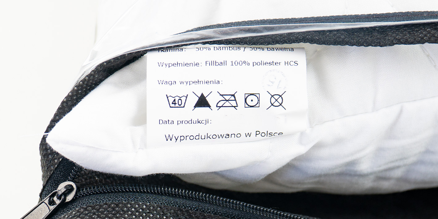 Poduszka bambusowa z zamkiem 50x60 cm